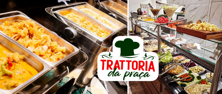 Trattoria da Praça: Buffet Livre no Centro de Porto Alegre - Cupom de Desconto Tchê Ofertas.