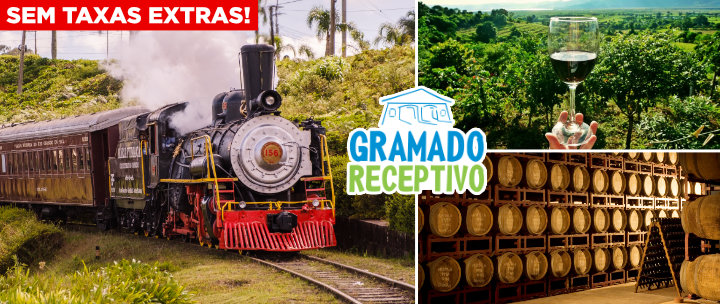 Maria Fumaça Gramado Receptivo. Vinícola, Almoço, Epopeia Italiana e Brinde. Desconto. Oferta.