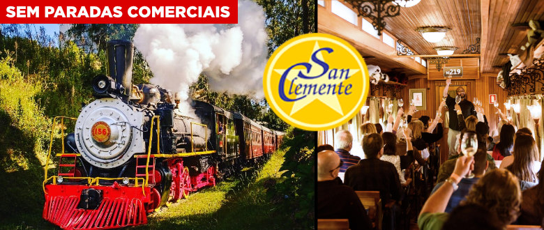 San Clemente Turismo: Passeio de Maria Fumaça - Tchê Ofertas. Cupom de Desconto.