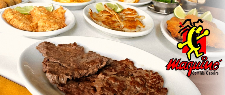 Imagem das entradas na mesa Maquiné Restaurante.