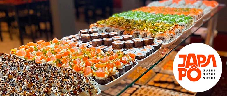 Imagem do buffet de sushi Japapô Balneário Camboriú.