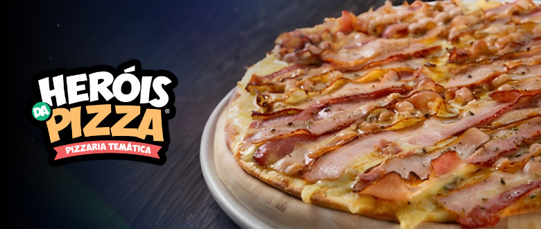 Rodízio de pizzas, crepes, fritas, algodão doce e mais. Heróis da Pizza. Desconto. Oferta.