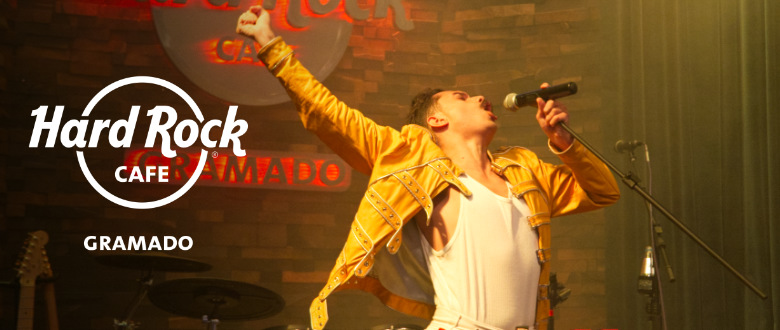 Imagem do show Elvis Presley do Hard Rock Cafe Gramado.