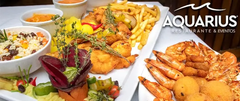 Imagens do Rodízio de Frutos do Mar do Aquarius Restaurante e eventos. Balneário Camboriú.