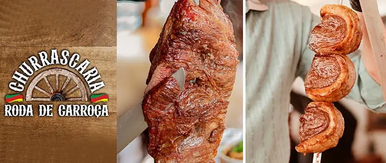 Churrascaria Roda de Carroça: Espeto Corrido - Canela. Cupom de Desconto Tchê Ofertas.