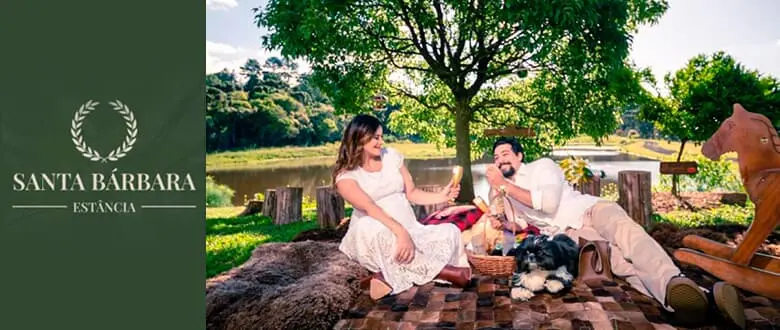 Estância Santa Bárbara: Piquenique na fazenda - Tchê Ofertas. Cupom de Desconto.