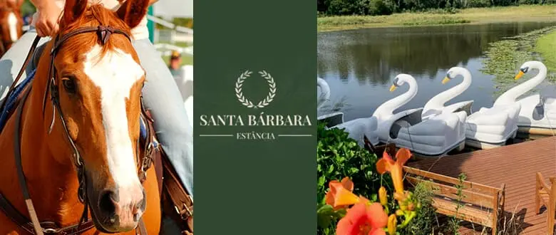 Estância Santa Bárbara: Day Use na Fazenda - Tchê Ofertas. Cupom de Desconto.