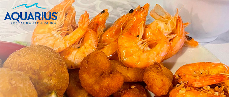 Imagens da Sequência de Camarão no Restaurante Aquarius Atlântica, em Balneário Camboriú.