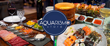 Aquarismo Experience: Fondue Tradicional e Oriental - Canela. Cupom de Desconto Tchê Ofertas.