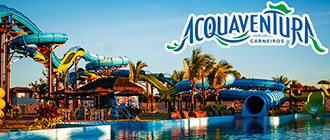Acquaventura: Ingresso no parque aquático - Praia dos Carneiros. Cupom de Desconto Tchê Ofertas.