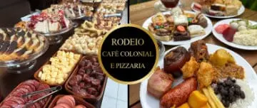 Rodeio Café Colonial e Pizzaria: Rodízio de Pizzas - Picada Café - Cupom de Desconto Tchê Ofertas.