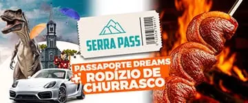 Serra Pass: Churrascaria Gramado e Brasa + 8 atrações em Gramado. Cupom de Desconto do Tchê Ofertas.