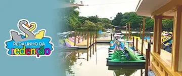 Pedalinho da Redenção: Passeio de pedalinhos - Porto Alegre. Cupom de Desconto do Tchê Ofertas.