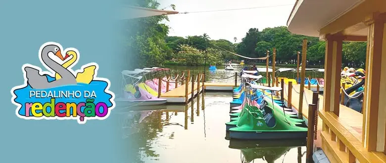 Pedalinho da Redenção: Passeio de pedalinhos - Porto Alegre. Cupom de Desconto do Tchê Ofertas.