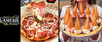 Famiglia Gasperin Pizzaria: Rodízio de Pizzas em Farroupilha. Cupom de Desconto Tchê Ofertas.
