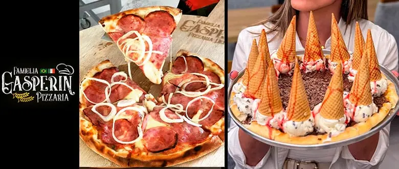 Famiglia Gasperin Pizzaria: Rodízio de Pizzas em Farroupilha. Cupom de Desconto Tchê Ofertas.