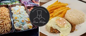 Padaria Dom Felipe: Opções de Buffet Livre - Bom Fim. Cupom de Desconto Tchê Ofertas.