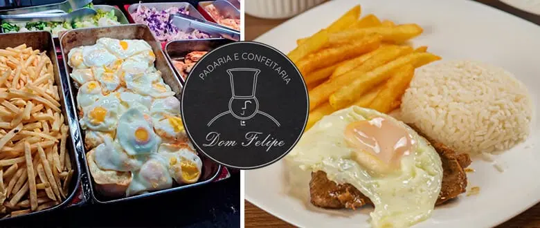 Padaria Dom Felipe: Opções de Buffet Livre - Bom Fim. Cupom de Desconto Tchê Ofertas.