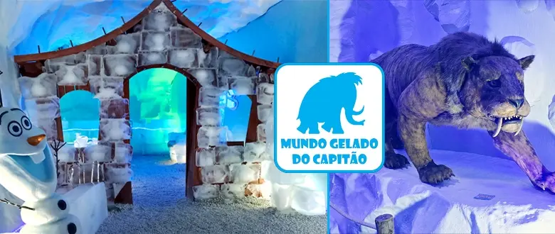 Mundo Gelado do Capitão: Ingresso para o parque de gelo - Canela. Cupom de Desconto Tchê Ofertas.