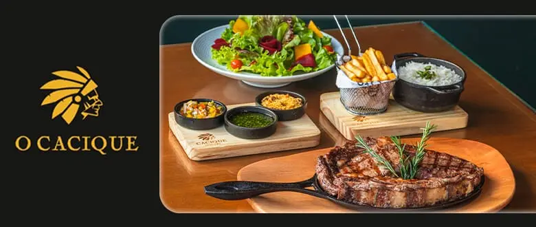 Cacique Steak Ember - Gramado - Parrilla Uruguaia para 2 Pessoas - Cupom de Desconto Tchê Ofertas.