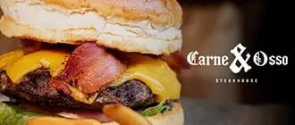 Carne & Osso: Hambúrguer Big Steak Cheddar - Gramado. Cupom de Desconto Tchê Ofertas.