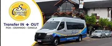 San Clemente Turismo: Transfer de Porto Alegre a Gramado e Canela. Cupom de Desconto Tchê Ofertas.