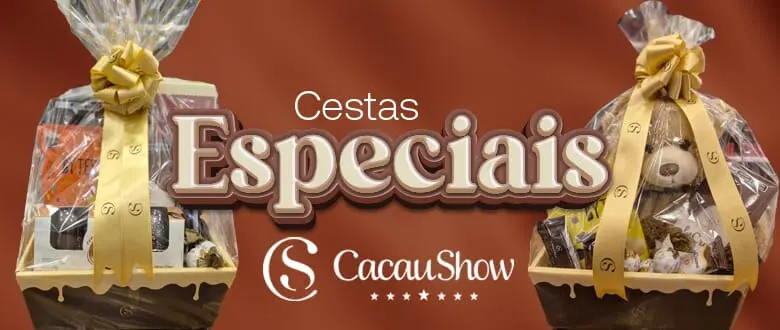 Cacau Show Carrefour: Cestas de Chocolate para Presentear - Cupom de Desconto Tchê Ofertas.