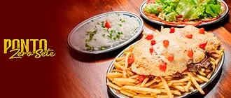 Ponto Zero Sete: Parmegiana ao Molho de Queijo em Ivoti - Cupom de Desconto Tchê Ofertas.