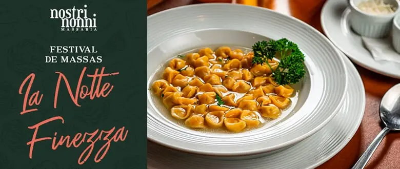 Nostri Nonni Massaria: Festival de Massas no Centro de Gramado - Cupom de Desconto Tchê Ofertas.