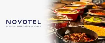 Novotel Três Figueiras: Buffet Livre de Almoço - Cupom de Desconto do Tchê Ofertas.