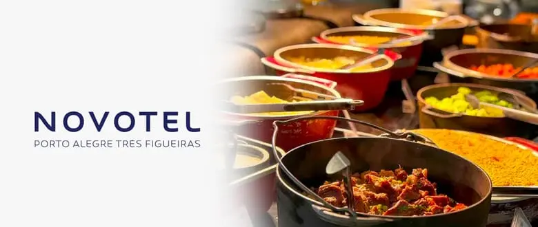 Novotel Três Figueiras: Buffet Livre de Almoço - Cupom de Desconto do Tchê Ofertas.