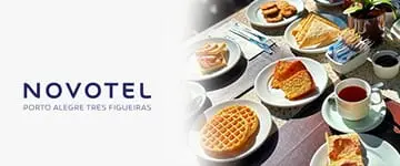 Novotel Três Figueiras: Buffet de Café da Manhã - Cupom de Desconto do Tchê Ofertas.