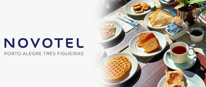 Novotel Três Figueiras: Buffet de Café da Manhã - Cupom de Desconto do Tchê Ofertas.