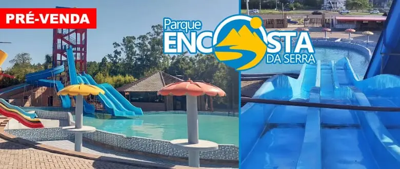 Parque Encosta da Serra: Parque Aquático em Araricá com Cupom de Desconto do Tchê Ofertas.