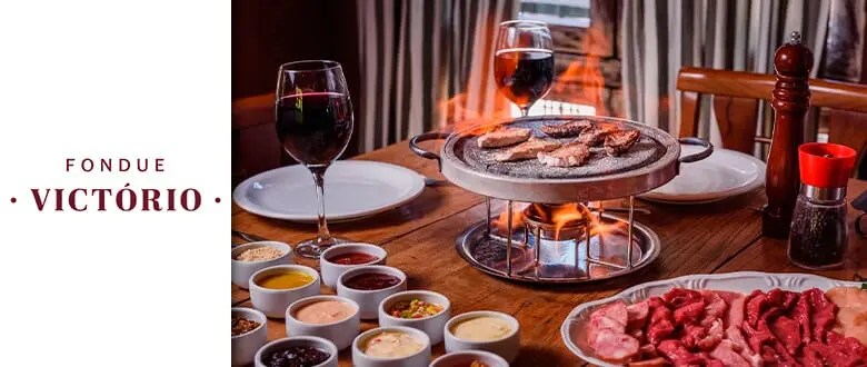 Fondue Victório - Gramado - Sequência de Fondue - Cupom de Desconto do Tchê Ofertas.
