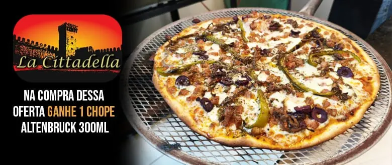 La Cittadella: Pizza à La Carte para 3 Pessoas - Porto Alegre - Cupom de Desconto Tchê Ofertas.