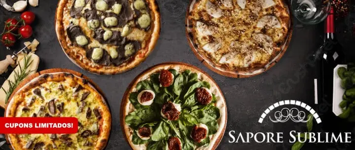 Rodízio de Pizzas com mais de 90 Sabores, Massas e Fritas. Sapore Sublime Pizzaria.