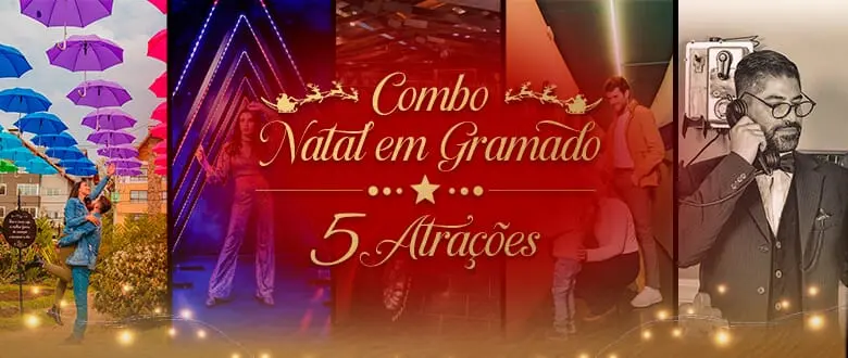 Combo de 5 atrações em Gramado - Cupom de Desconto do Tchê Ofertas.