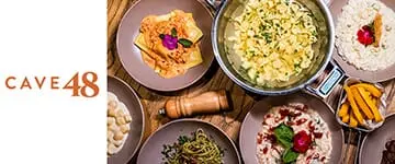 Imagem das massas e risotos restaurante Cave 48