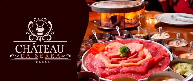 Centro de Gramado. Sequência de Fondue no Chateau da Serra