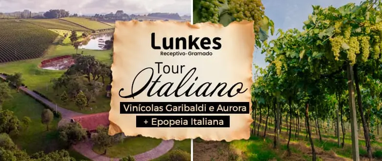 Tour na Região Uva e Vinho - Lunkes Turismo - Cupom de Desconto do Tchê Ofertas.
