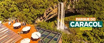 Parque do Caracol - Canela: Ingresso com Cupom de Desconto - Tchê Ofertas. Cascata do Caracol.