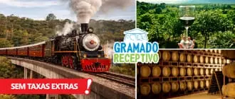 Maria Fumaça Gramado Receptivo. Vinícola, Almoço, Epopeia Italiana e Brinde. Desconto. Oferta.