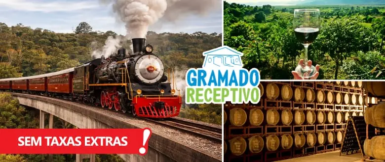 Maria Fumaça Gramado Receptivo. Vinícola, Almoço, Epopeia Italiana e Brinde. Desconto. Oferta.