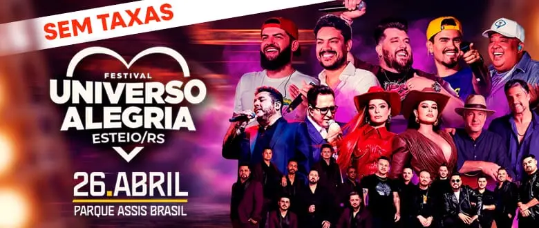 Universo Alegria Esteio - Ingresso Com Desconto e Sem Taxas - Tchê Ofertas