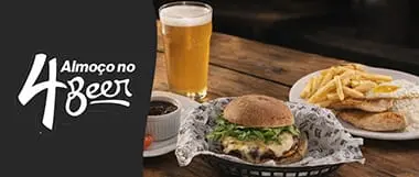 4Beer: À La Minuta ou Burger de Almoço com Cupom de Desconto do Tchê Ofertas.