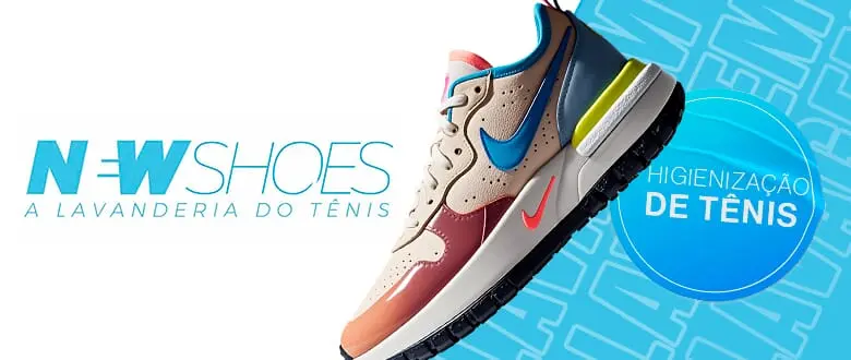 New Shoes - Higienização de Tênis - Cupom de Desconto do Tchê Ofertas.