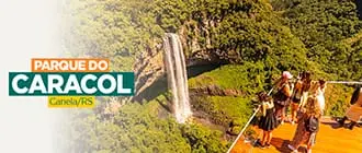 Parque do Caracol - Canela: Ingresso com Cupom de Desconto - Tchê Ofertas. Cascata do Caracol.