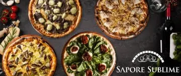 Rodízio de Pizzas com mais de 90 Sabores, Massas e Fritas. Sapore Sublime Pizzaria.