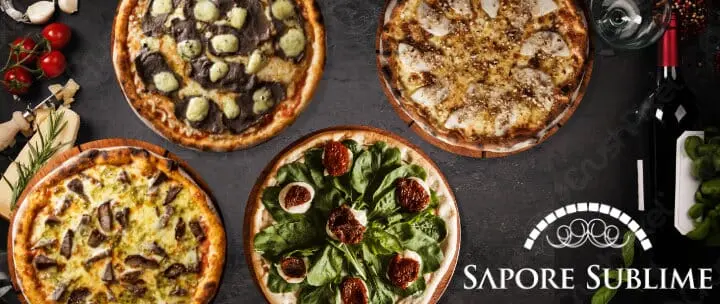 Rodízio de Pizzas com mais de 90 Sabores, Massas e Fritas. Sapore Sublime Pizzaria.